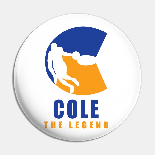 Cole Custom Player Basketball Your Name The Legend Pin by Baseball Your Name