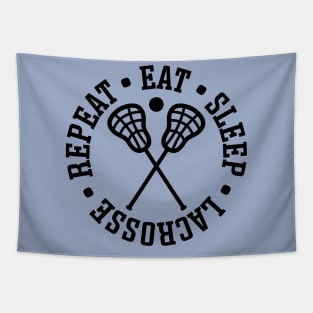 Eat Sleep Lacrosse Repeat Sport Cute Funny Tapestry