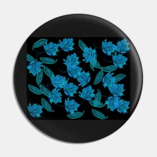 blue leaves Pin