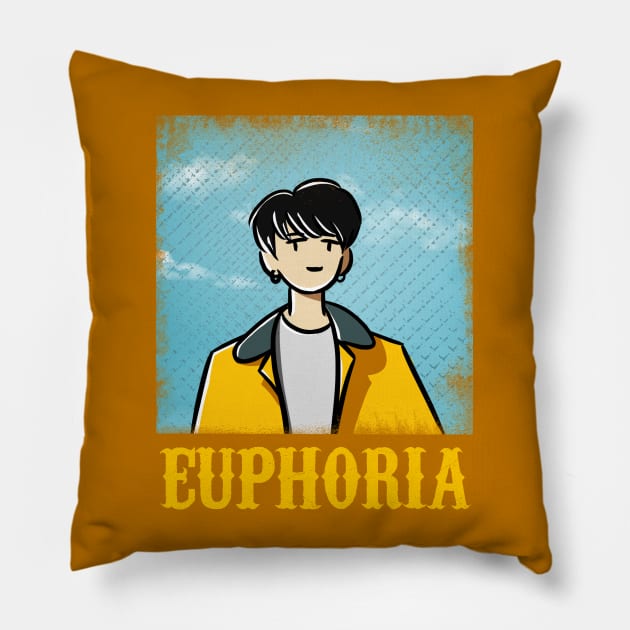 Euphoria Ver. 1 Pillow by ArtfulEpiphany