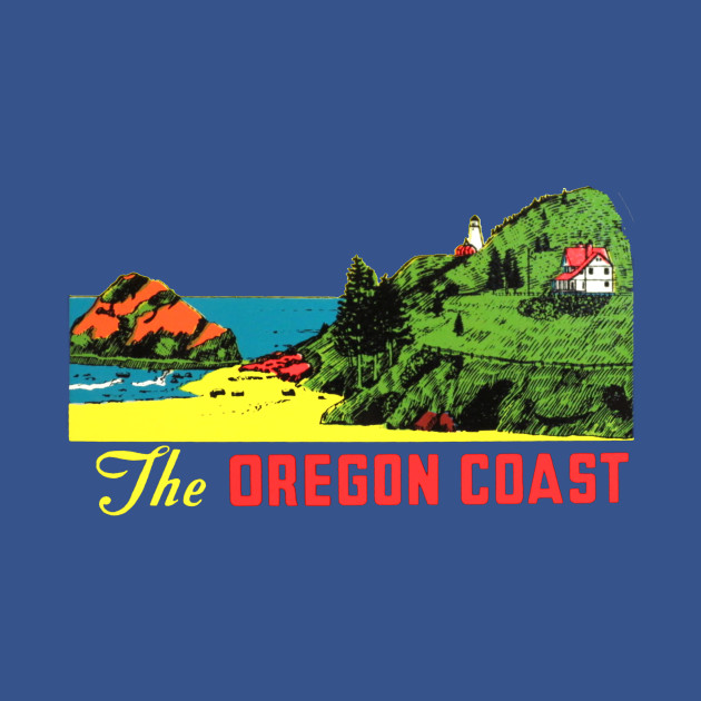 The Oregon Coast Vintage - Oregon - T-Shirt