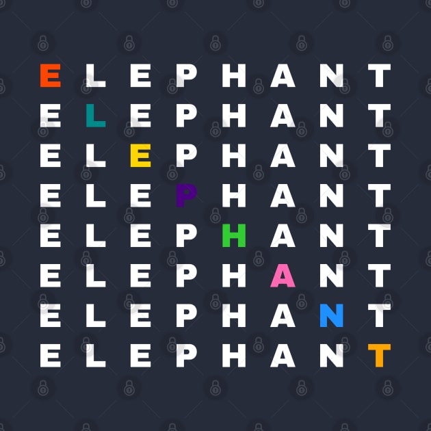 Elephant Text - Typography by NineBear