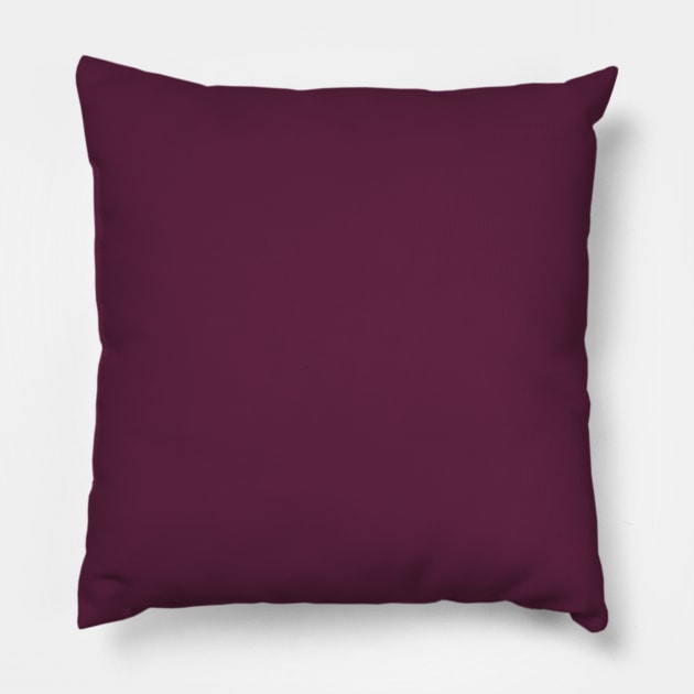 Purple Wine Plain Solid Color Pillow by squeakyricardo