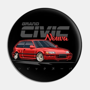 Civic Nouva (Candy Red) Pin