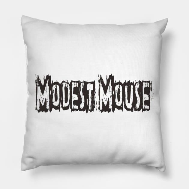 retro modest mouse Pillow by Alfabeth Kids