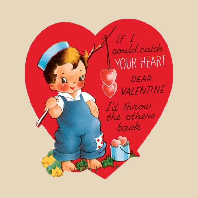 Vintage Valentine's Day Heart by MasterpieceCafe