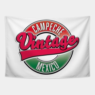 Campeche mexico vintage logo Tapestry