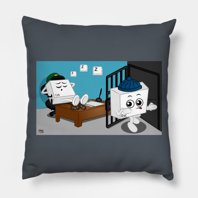 Ctrl-Esc Pillow by FMS