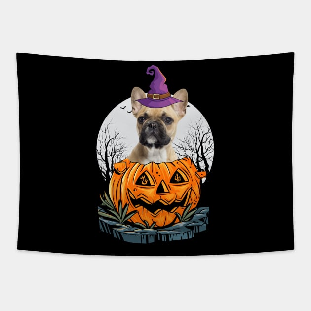 Funny French Bulldog Dog Halloween Costume for Dog Lover Gifts Tapestry by CoolTees