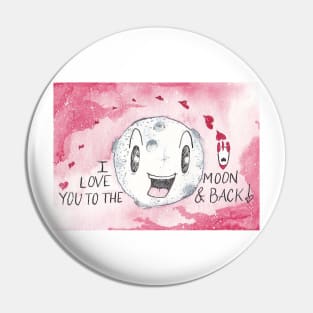 To The Moon & Back Pin