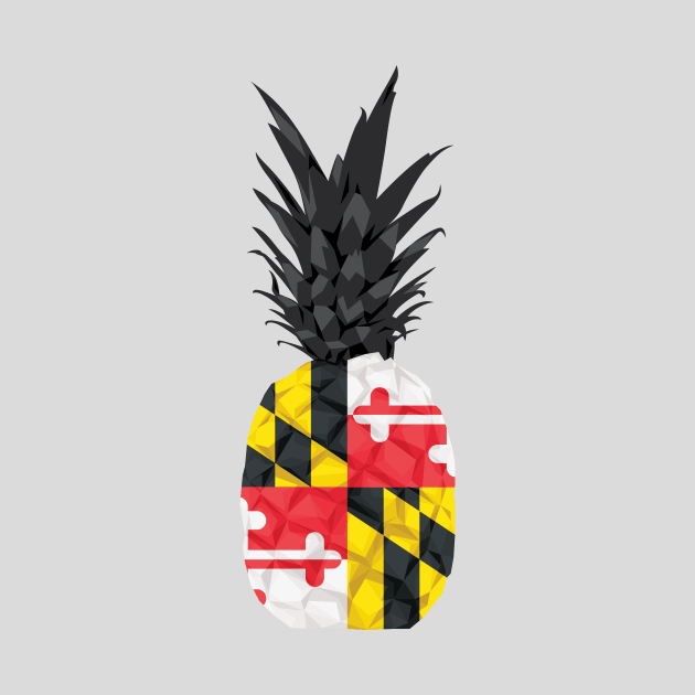 Maryland Flag Pineapple by polliadesign