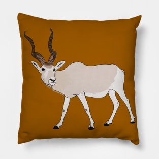 Addax endangered antelope Pillow