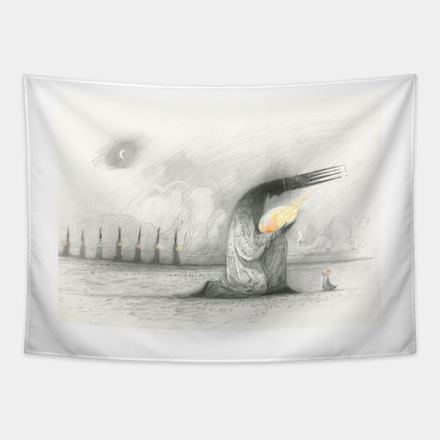 THE BIRD KING - Shaun Tan Tapestry by Bequeat