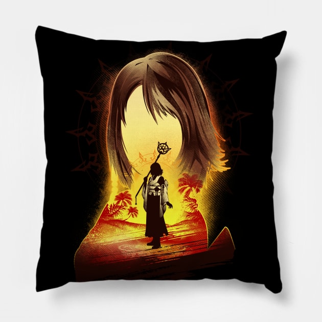 Summoner of Spira 2 Pillow by HyperTwenty