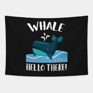 Whale Hello There Sea Life T-shirt Tapestry