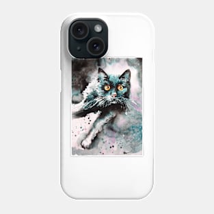 Black cat Phone Case