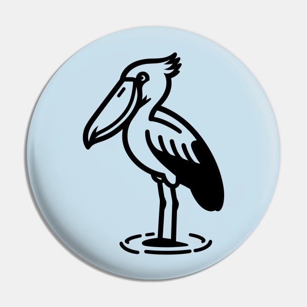 Shoebill Stork Pin by KayBee Gift Shop