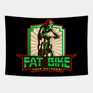 Fat Bike Tour Outdoor Tapestry