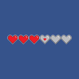 Video Game Life Hearts T-Shirt