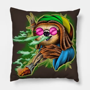 Rasta Sloth Pillow