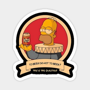 Simpsons To Beer Or not Magnet