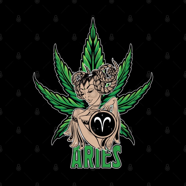 Aries Weed Shirt, Zodiac Cannabis, Aries Marijuana Shirt, Aries Gift, Aries Zodiac tee, Aries tee, zodiac birthday gift by Moon Phase Design