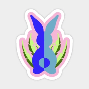 Easter Bunny Blue Magnet