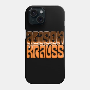 Alison Krauss // Retro Fan Design Phone Case