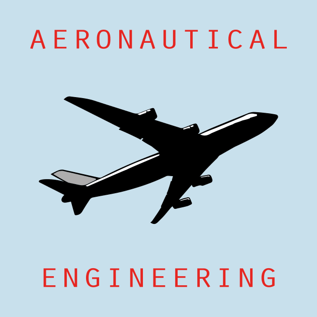 Aeronautical engineering text and airplane picture by PrisDesign99