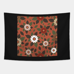 Floral bouquet in warm earthy colours Tapestry