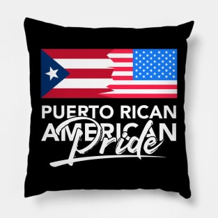 Puerto Rican American Design for Boricua USA Fans Pillow