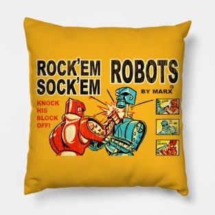 Rock'Em Sock'Em Robots Worn Pillow