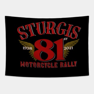 81st Sturgis Motorcycle Rally - Retro Style Tapestry