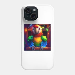 Cute Parrot Drawing Phone Case