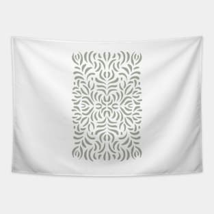 Abstract floral line art pattern Tapestry