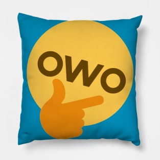 OwO thonk emoji Pillow