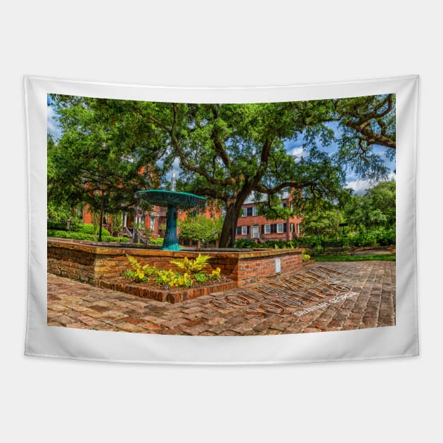 Columbia Square Savannah Georgia Tapestry by Gestalt Imagery