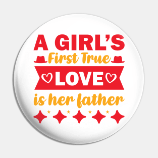 a girl's first time love is her father Pin