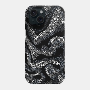 Black and White Beach Waves Phone Case