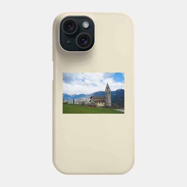 Church in Mione, North East Italy Phone Case by jojobob