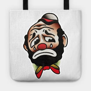 Sad Clown Tattoo Design Tote