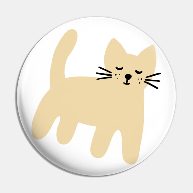 Cute brown cat illustration Pin by bigmomentsdesign