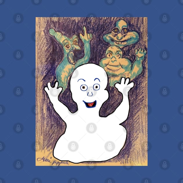 Casper The Friendly Ghost by TheArtQueenOfMichigan 