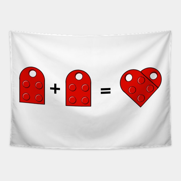 LEGO love Tapestry by DrJezzz