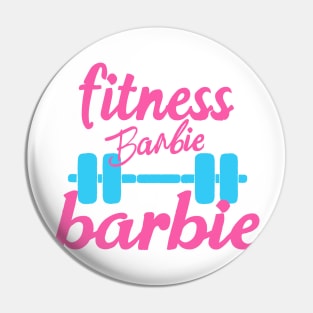 Fitness Barbie  Graphic T-shirt 03 Pin