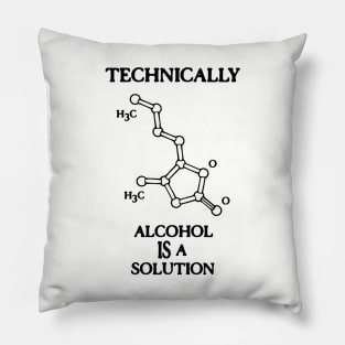 Alcohol IS a Solution Pillow