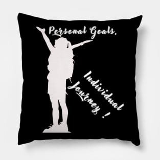 Personal Goals, Individual Journey Pillow