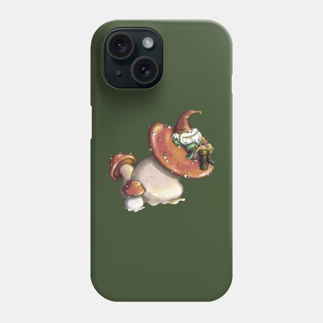 Napping Gnome Phone Case by Thedustyphoenix