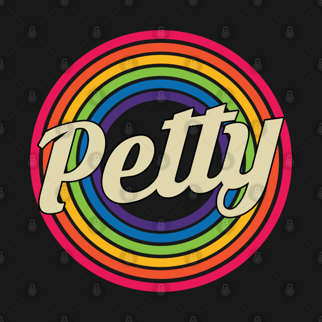 Petty Retro Rainbow Style Petty T Shirt sold by Irene De jong Petty Retro Rainbow Style Petty T Shirt sold by Irene De jong