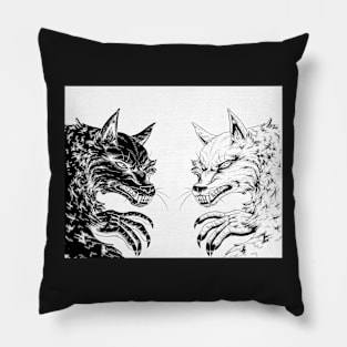 Twin Werewolves Pillow